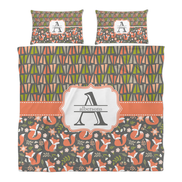 Fox Trail Floral Duvet Cover Set - King - Alt Approval