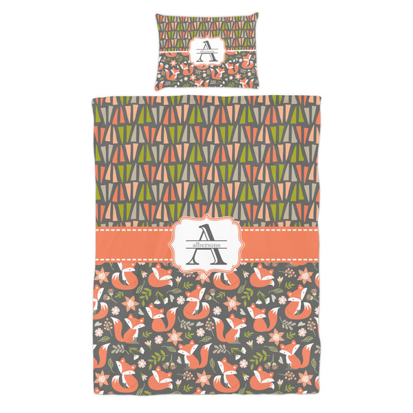 Fox Trail Floral Duvet Cover Set - Twin - Alt Approval