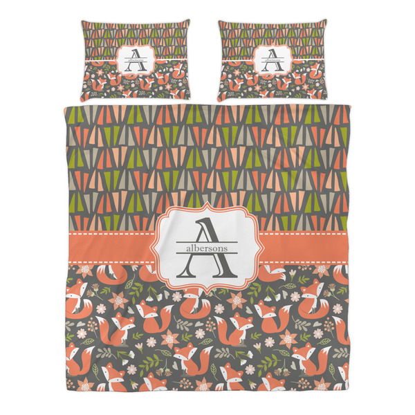 Fox Trail Floral Duvet cover Set - Queen - Alt Approval