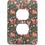 Fox Trail Floral Electric Outlet Plate