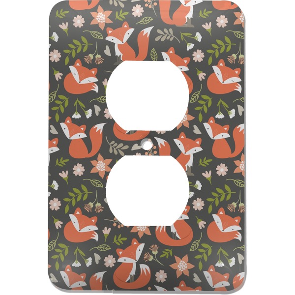 Custom Fox Trail Floral Electric Outlet Plate