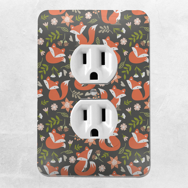 Fox Trail Floral Electric Outlet Plate - LIFESTYLE