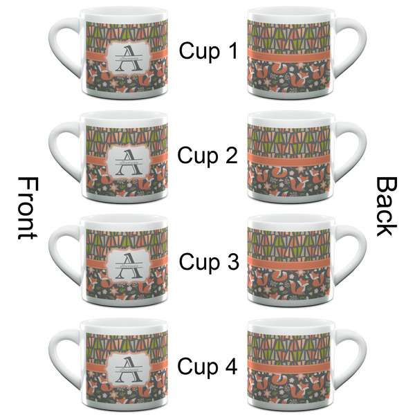 Fox Trail Floral Espresso Cup - 6oz (Double Shot Set of 4) APPROVAL