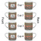Fox Trail Floral Espresso Cup - 6oz (Double Shot Set of 4) APPROVAL