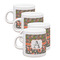 Fox Trail Floral Single Shot Espresso Cups - Set of 4 (Personalized)