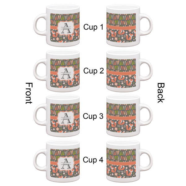 Fox Trail Floral Espresso Cup Set of 4 - Apvl