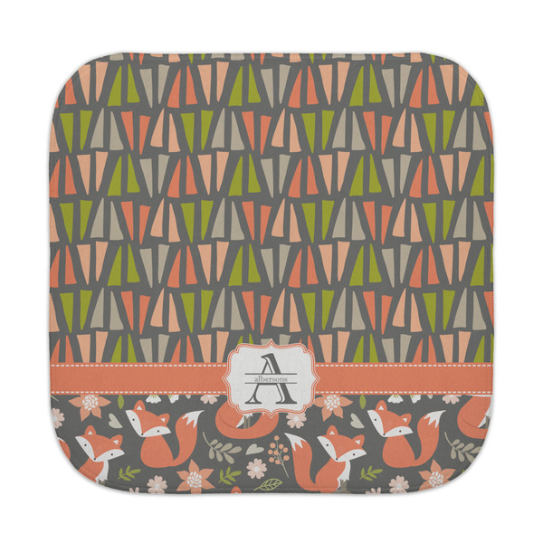 Custom Fox Trail Floral Face Towel (Personalized)