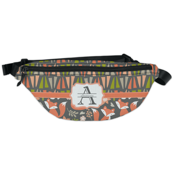 Custom Fox Trail Floral Fanny Pack - Classic Style (Personalized)