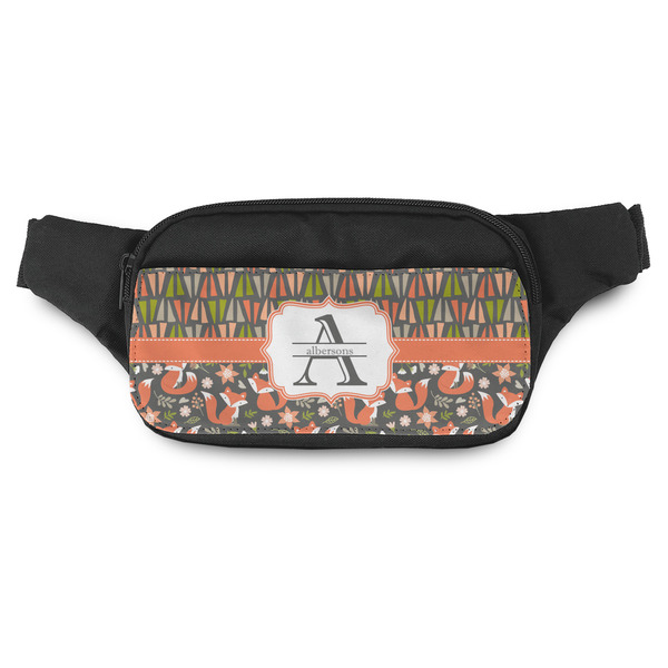 Custom Fox Trail Floral Fanny Pack - Modern Style (Personalized)