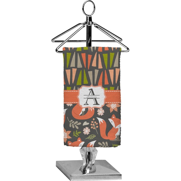 Custom Fox Trail Floral Finger Tip Towel - Full Print (Personalized)