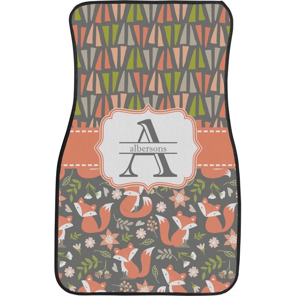 Fox Trail Floral Front Seat Car Mat