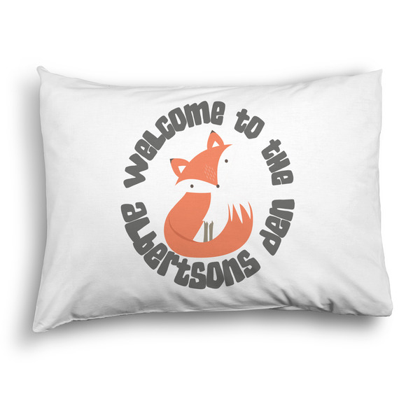 Custom Fox Trail Floral Pillow Case - Standard - Graphic (Personalized)
