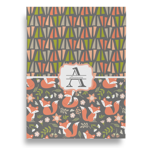 Fox Trail Floral Garden Flags - Large - Double Sided - BACK