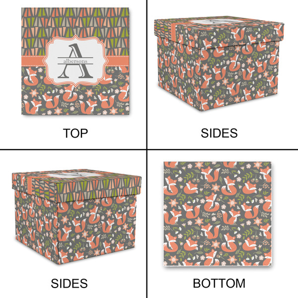 Fox Trail Floral Gift Boxes with Lid - Canvas Wrapped - Medium - Approval