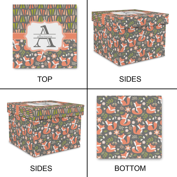 Fox Trail Floral Gift Boxes with Lid - Canvas Wrapped - Small - Approval