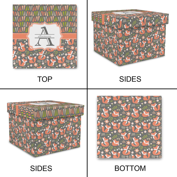 Fox Trail Floral Gift Boxes with Lid - Canvas Wrapped - X-Large - Approval