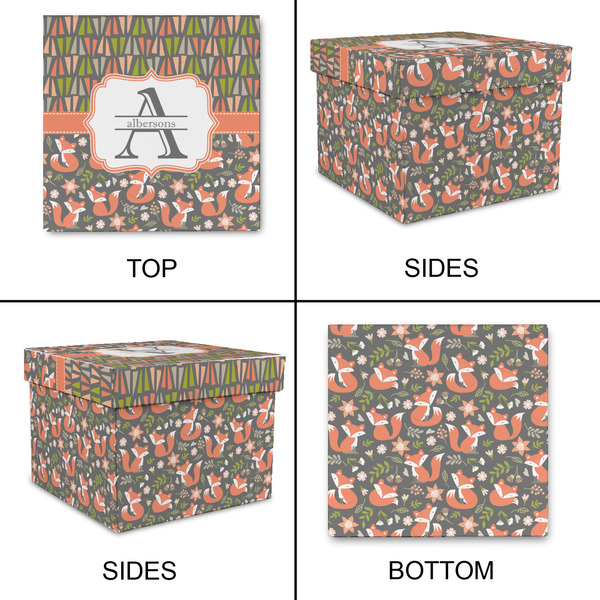 Fox Trail Floral Gift Boxes with Lid - Canvas Wrapped - XX-Large - Approval