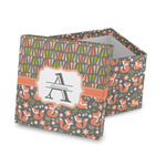 Fox Trail Floral Gift Box with Lid - Canvas Wrapped (Personalized)