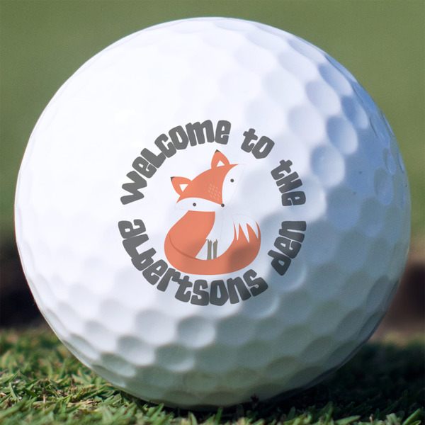 Custom Fox Trail Floral Golf Balls - Titleist Pro V1 - Set of 12 (Personalized)