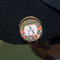 Fox Trail Floral Golf Ball Marker Hat Clip - Gold - On Hat