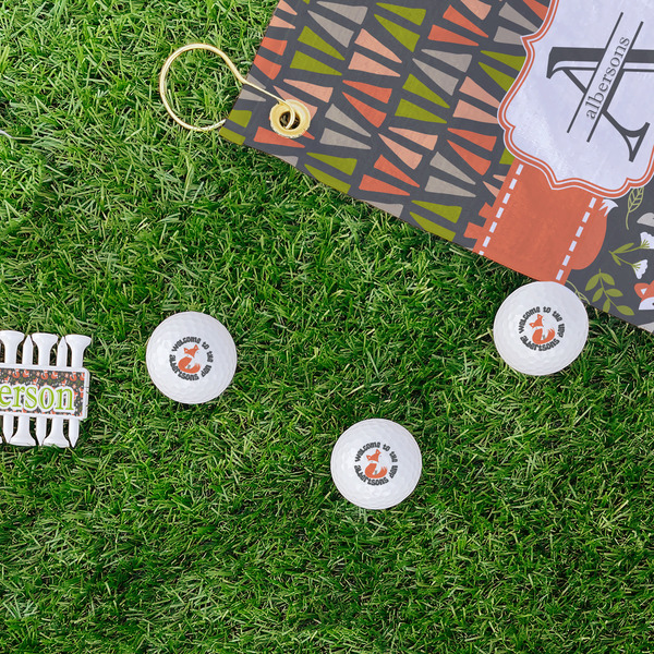 Fox Trail Floral Golf Balls - Generic - Set of 3 - LIFESTYLE