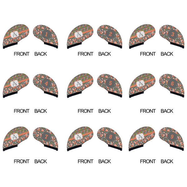 Fox Trail Floral Golf Club Covers - APPROVAL (set of 9)