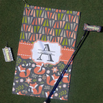 Fox Trail Floral Golf Towel Gift Set (Personalized)