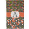 Fox Trail Floral Golf Towel - Poly-Cotton Blend - Small w/ Name and Initial
