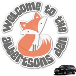 Fox Trail Floral Graphic Car Decal (Personalized)