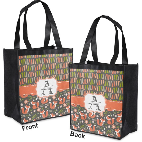 Fox Trail Floral Grocery Bag - Apvl