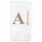 Fox Trail Floral Guest Napkins - Full Color - Embossed Edge (Personalized)