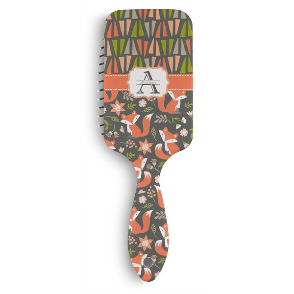 Custom Fox Trail Floral Hair Brushes (Personalized)