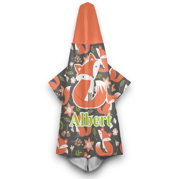 Fox Trail Floral Hooded Towel - Hanging