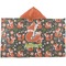 Fox Trail Floral Kids Hooded Towel (Personalized)
