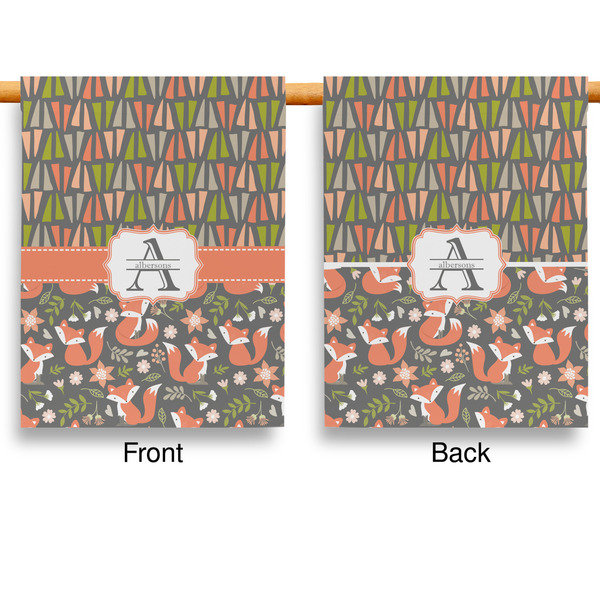 Fox Trail Floral House Flags - Double Sided - APPROVAL