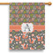 Fox Trail Floral 28" House Flag (Personalized)