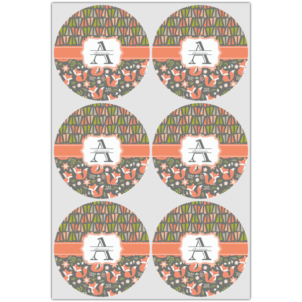 Fox Trail Floral Icing Circle - Large - Set of 6