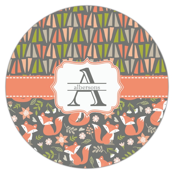 Fox Trail Floral Icing Circle - Large - Single