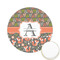 Fox Trail Floral Icing Circle - Small - Front