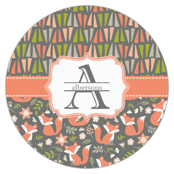 Fox Trail Floral Icing Circle - Small - Single