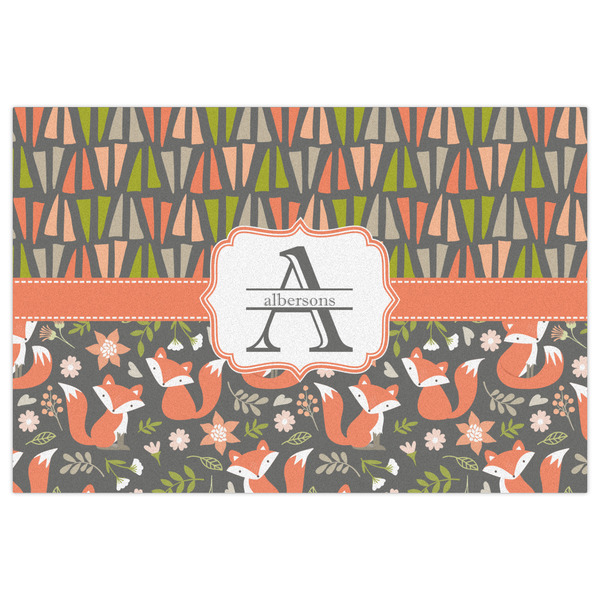 Fox Trail Floral Indoor / Outdoor Rug - 2'x3' - Front Flat