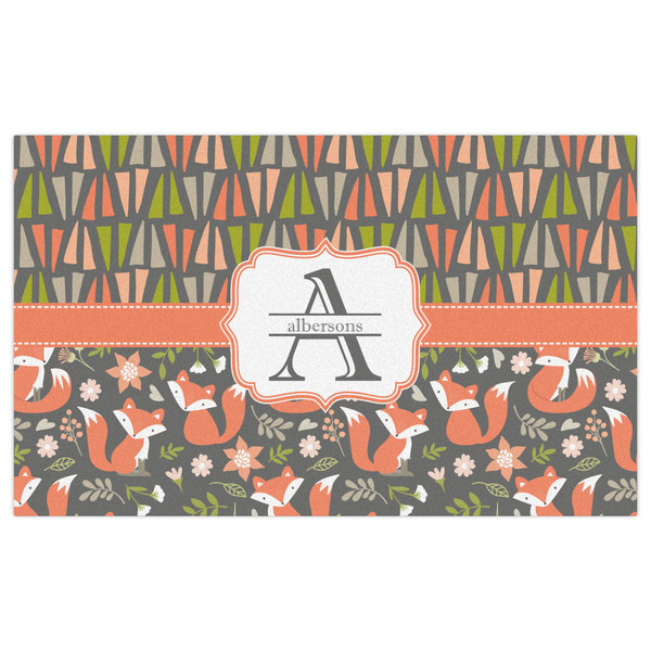 Fox Trail Floral Indoor / Outdoor Rug - 3'x5' - Front Flat