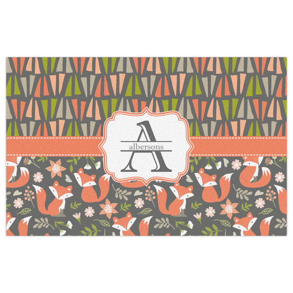 Fox Trail Floral Indoor / Outdoor Rug - 5'x8' - Front Flat