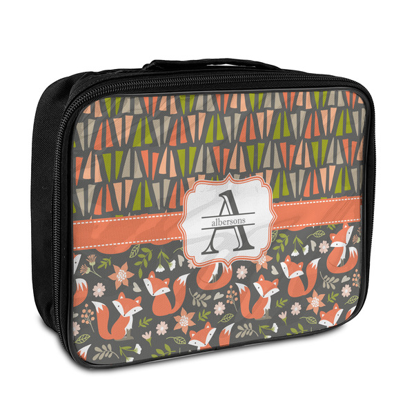 Custom Fox Trail Floral Insulated Lunch Bag (Personalized)