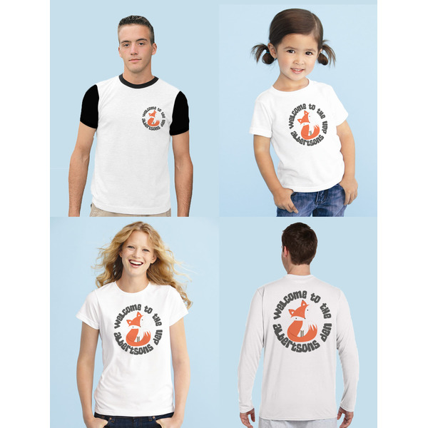 Fox Trail Floral Iron-On Sizing on Shirts