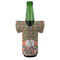 Fox Trail Floral Jersey Bottle Cooler - FRONT (on bottle)