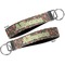 Fox Trail Floral Key-chain - Metal and Nylon - Front and Back