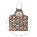 Fox Trail Floral Kid's Apron w/ Name and Initial