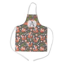 Fox Trail Floral Kid's Apron w/ Name and Initial