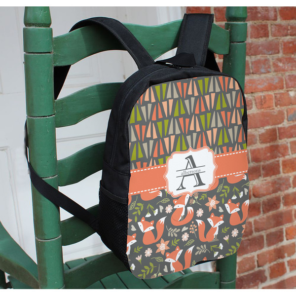 Fox Trail Floral Kids Backpack - In Context